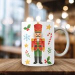 White glossy mug - Nutcracker