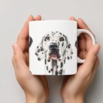 White glossy mug - Dalmatian